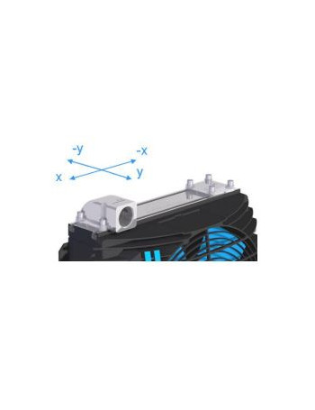 ASA Connector TT rail 1" kit for circulation stukss