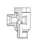 Haakse Zwenkkoppeling 6L G1/8 RVS