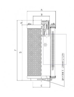 Hydac filterelement 20 micron