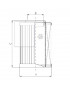 Hydac filterelement 12 micron glasvezel