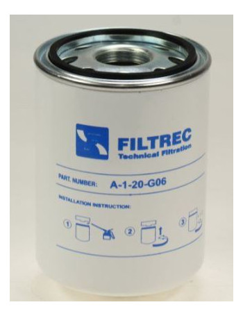 Filtrec spin-on filter 6 micron glasvezel
