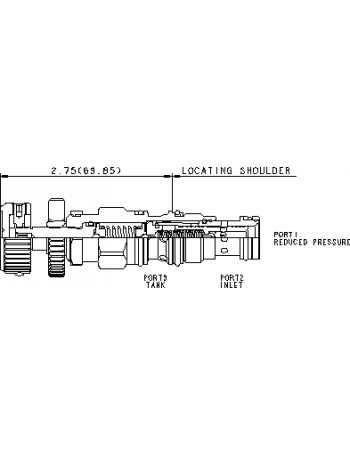 Sun Pilot operated, pressure reducing/relieving valve