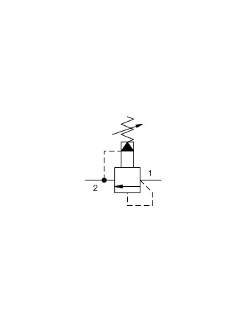 SUN Pilot-operated pressure relief valve, panel mount