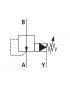 Pressure reducing valve, pilot operated G1/2'' 315bar