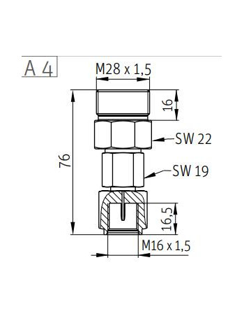 Roth vulventiel adapter minimess